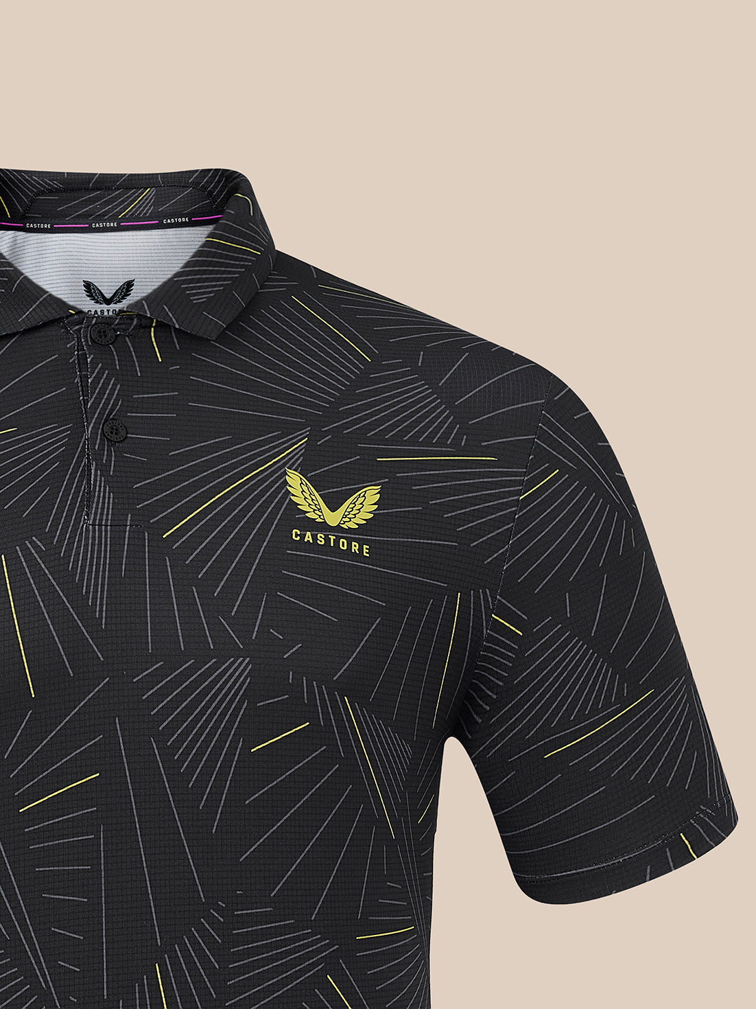 Men's Club Swing Short Sleeve Polo - Black - Black
