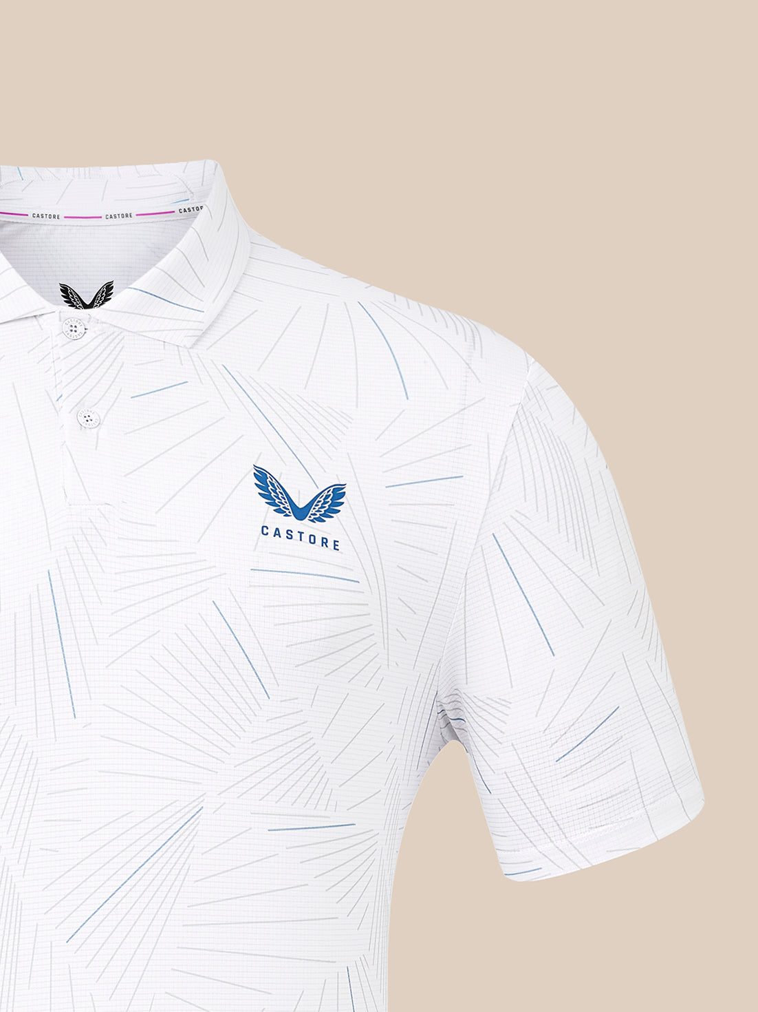 Men's Club Swing Athletic Fit Polo Shirt - White - White