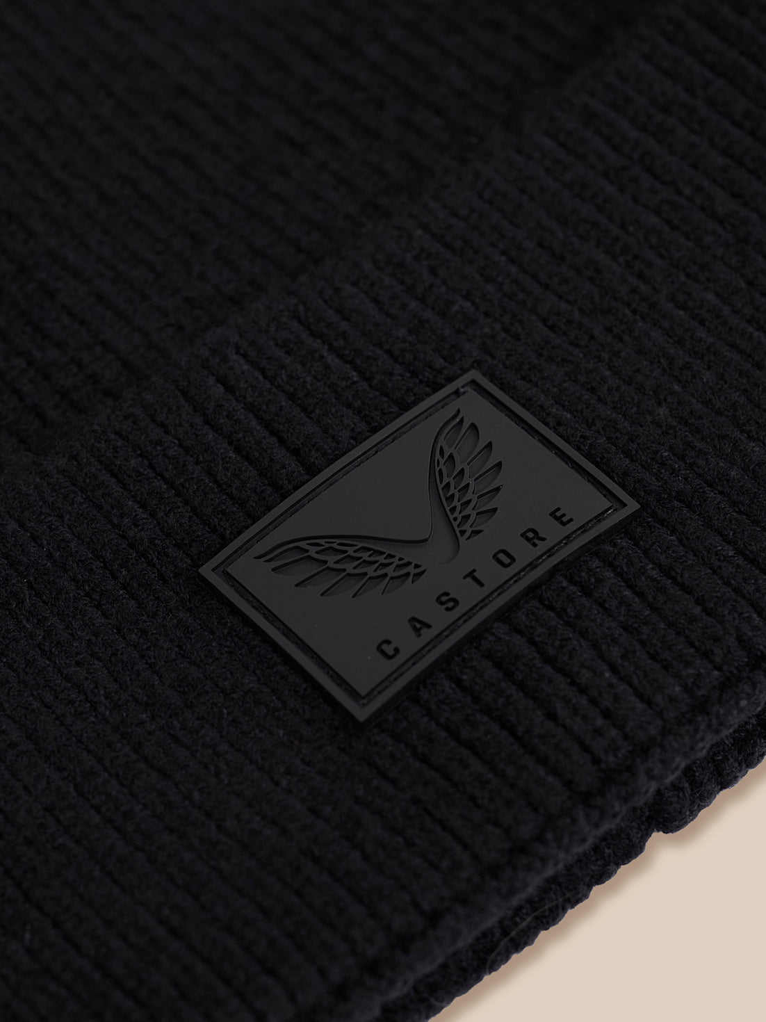 Unisex Rib Beanie – Schwarz - Schwarz