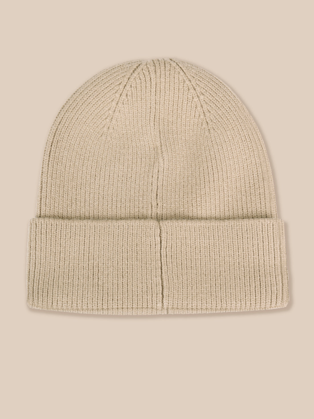 Unisex Rib Beanie – Taupe - Taupe