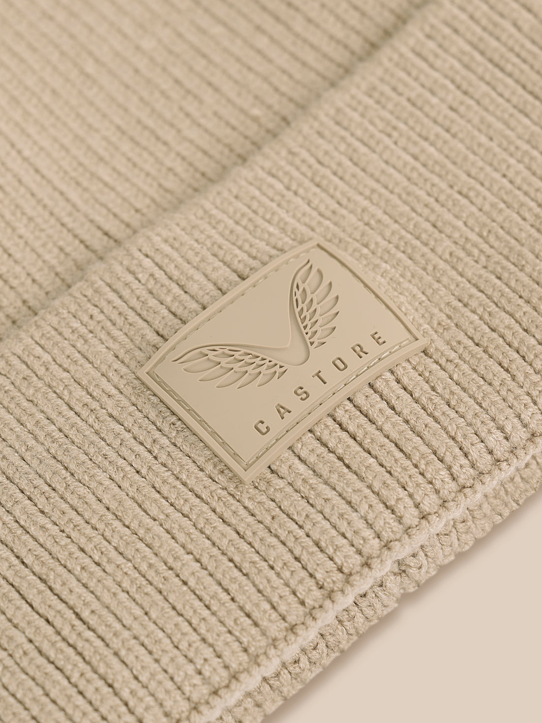 Unisex Rib Beanie – Taupe - Taupe