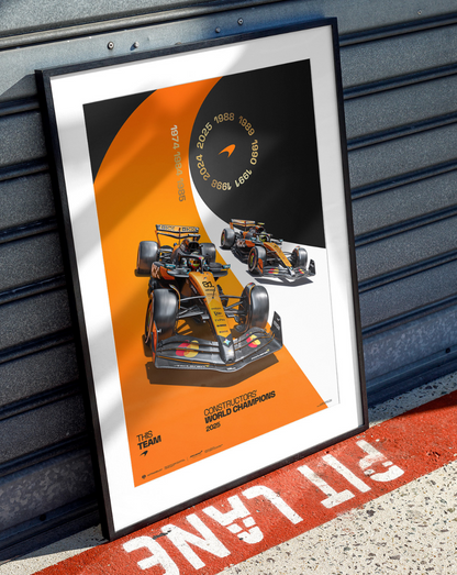 McLaren Formula1 Team | 2025 Constructors' Champions | Official Poster