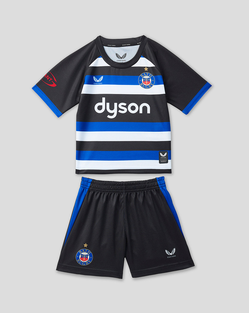 Equipación Bath Rugby 2026/27 Bebé Local - Negro/Azul
