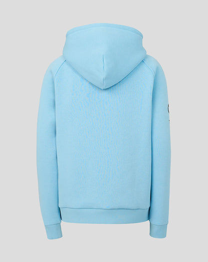 Light blue hoodie on a light gray background