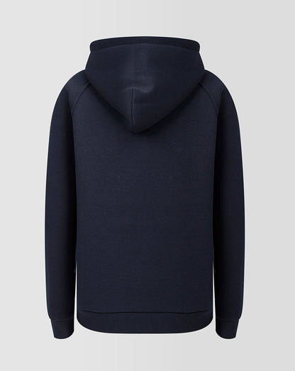 Black hoodie shown from the back on a light gray background