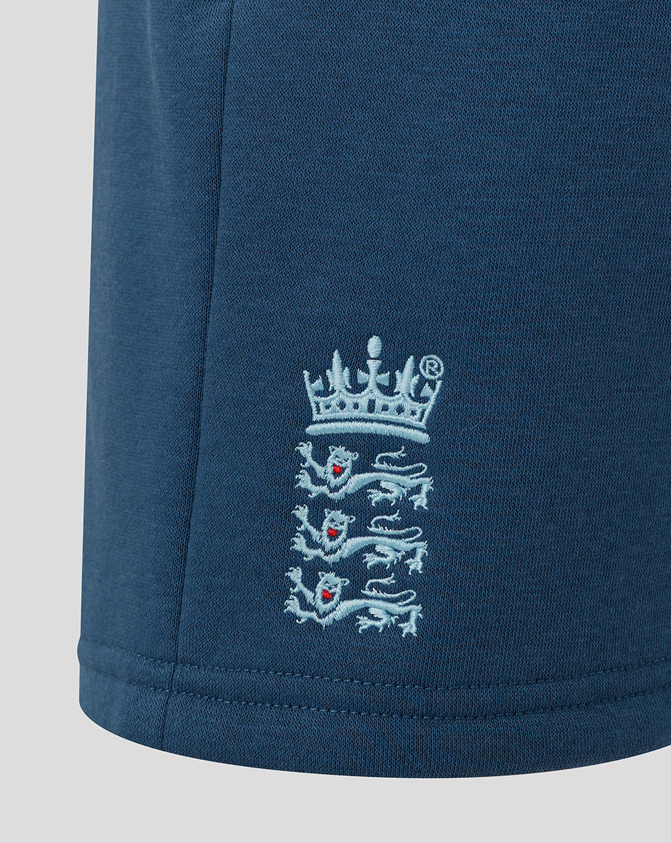 England Cricket Junior 26/27 Off Pitch Shorts - Blue