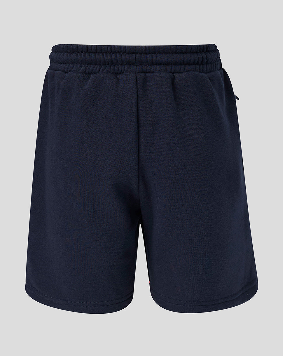 Preston North End Junior 26/27 Travel Adapt Fleece Shorts - Marineblau