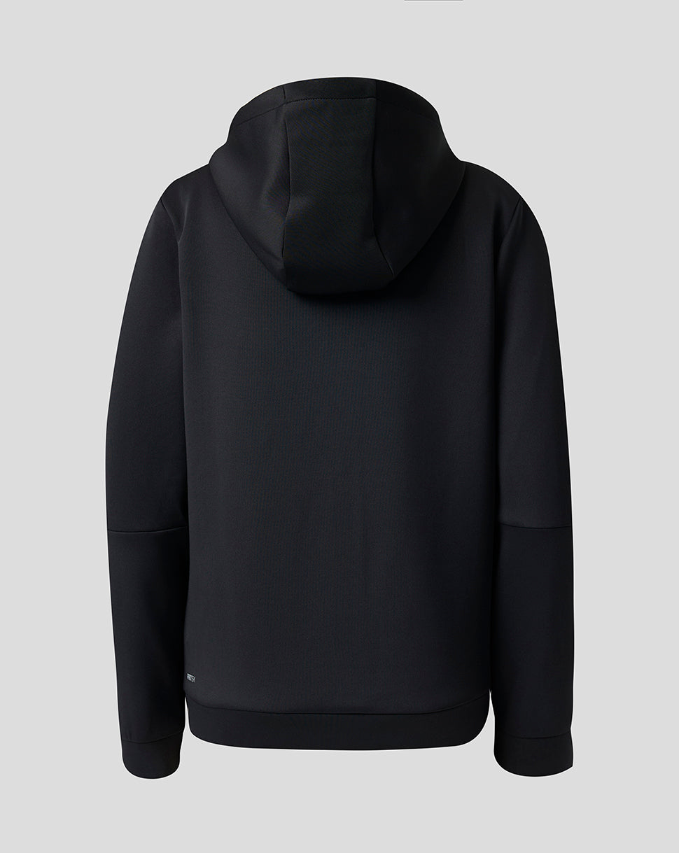 Sudadera con capucha England Rugby Junior 26/27 Travel Flex Zip Up – Negro - Negro