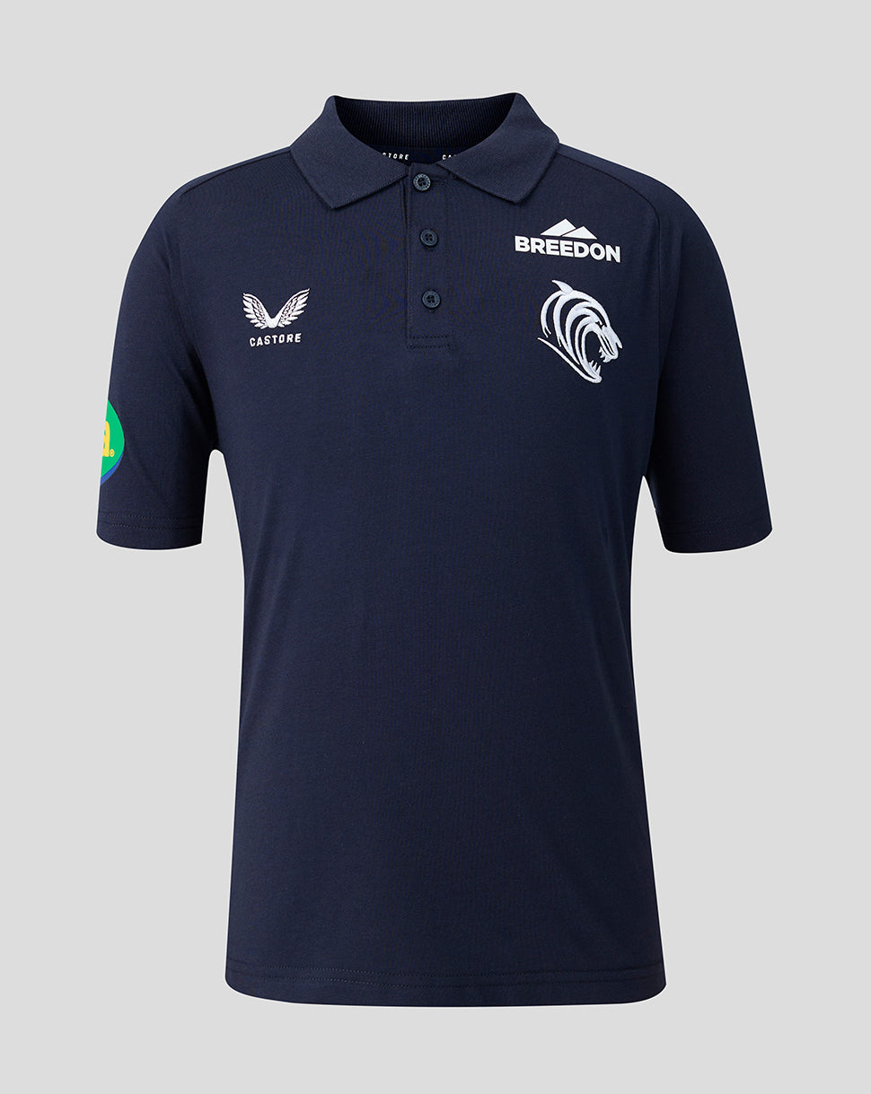 Leicester Tigers Junior 2026/27 Travel Polo - Navy