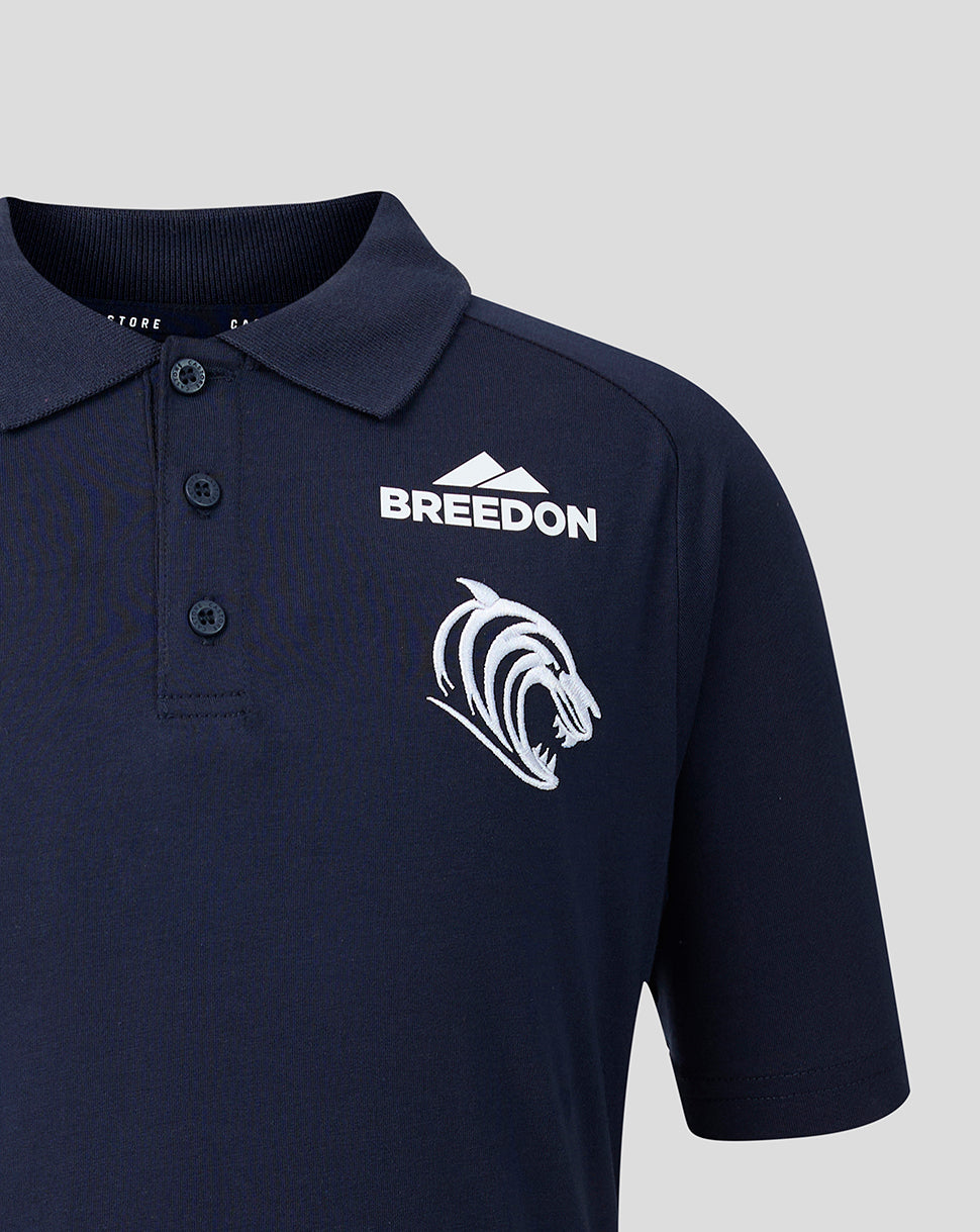 Leicester Tigers Junior 2026/27 Travel Polo - Navy