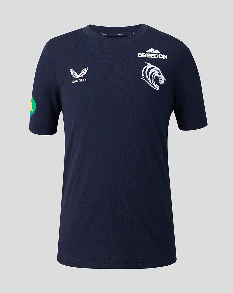 Leicester Tigers Junior 2026/27 Travel T-Shirt - Navy