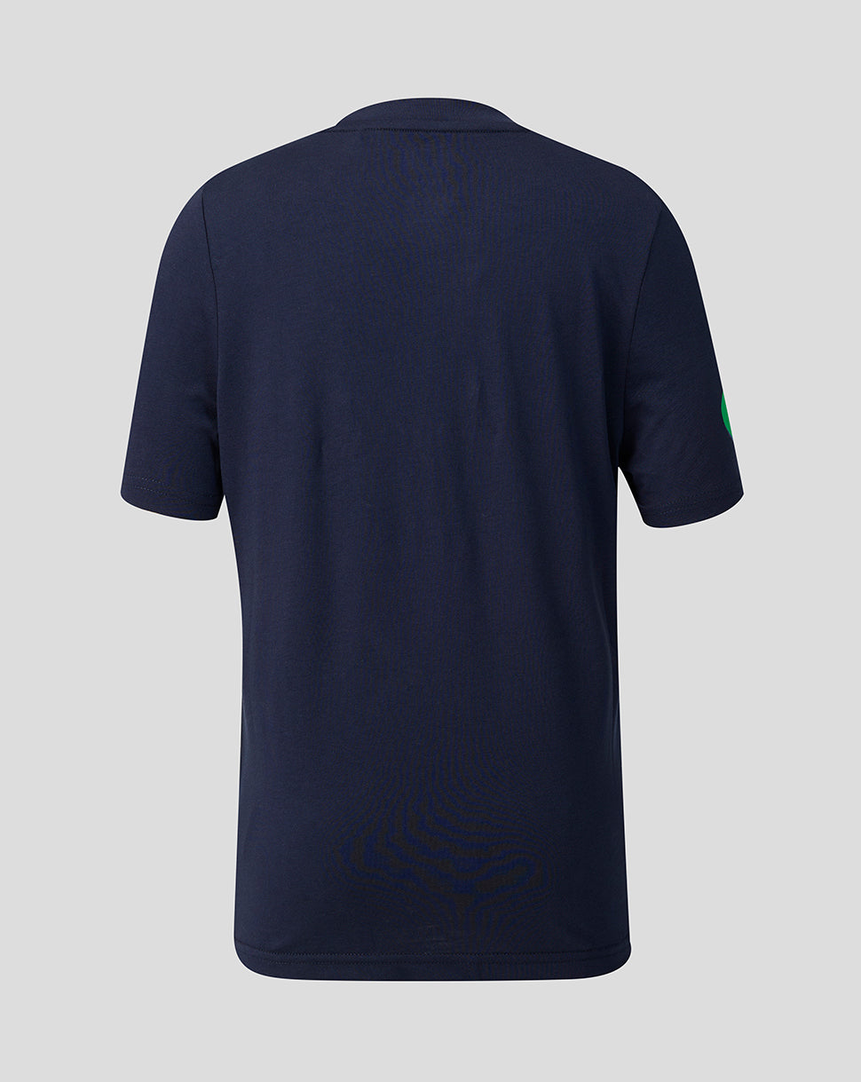 Leicester Tigers Junior 2026/27 Travel T-Shirt - Navy