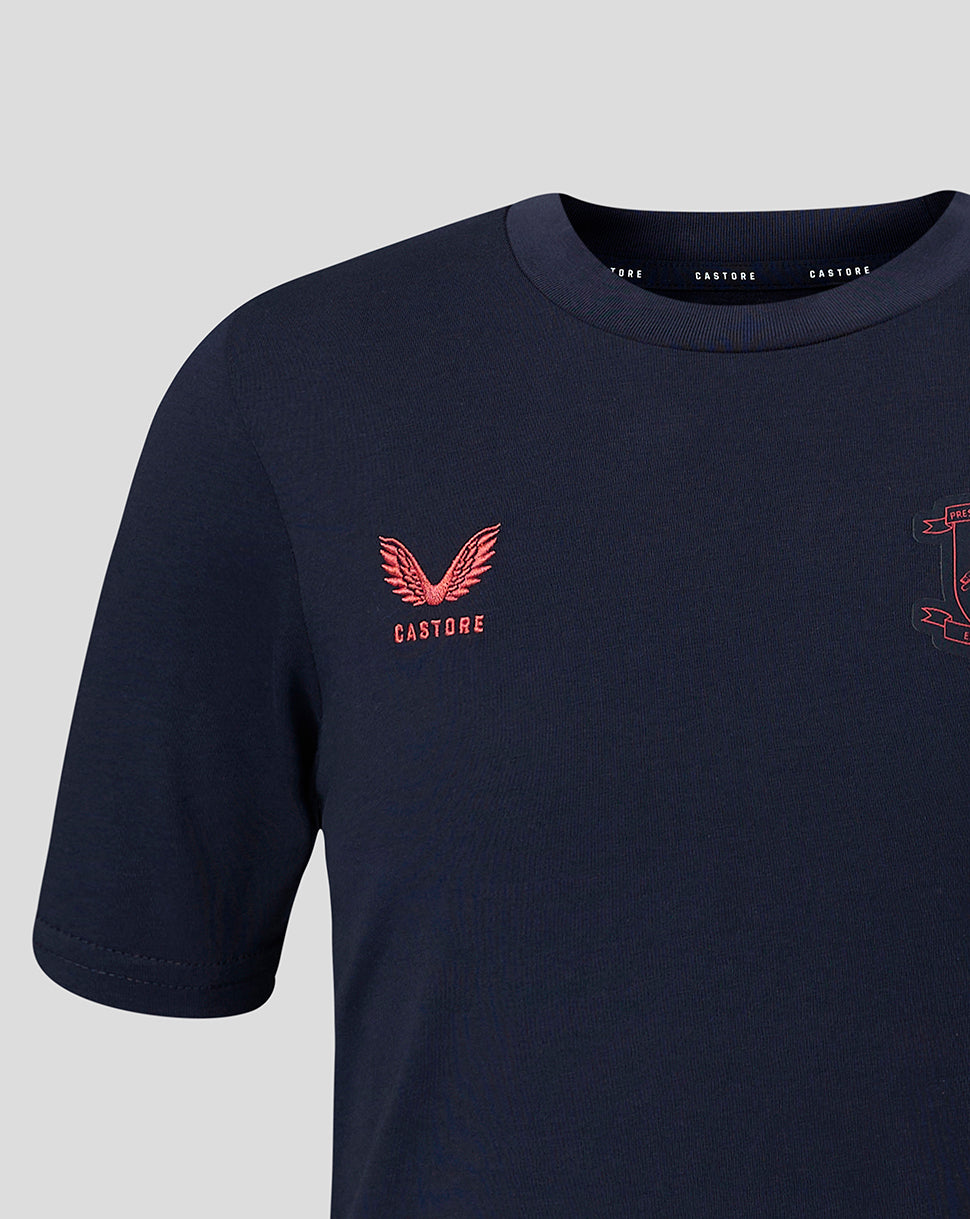 Preston North End Juniors 26/27 Travel T-Shirt - Navy