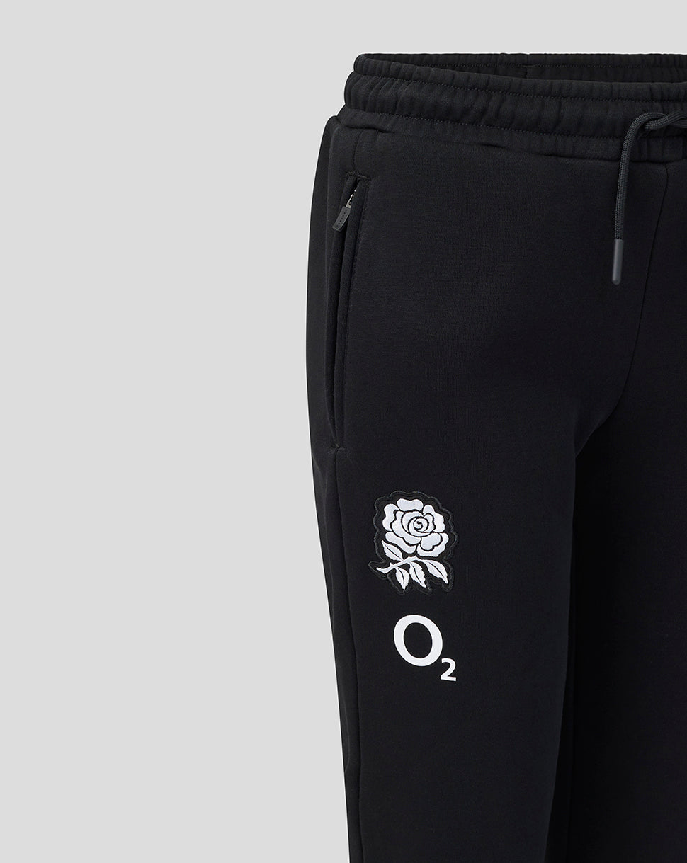 England Rugby Juniors 26/27 Travel Adapt Fleece Jogger - Black - Black