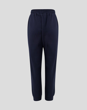 Back view of navy Leicester Tigers Adapt Fleece Travel Joggers with a drawstring waistband.