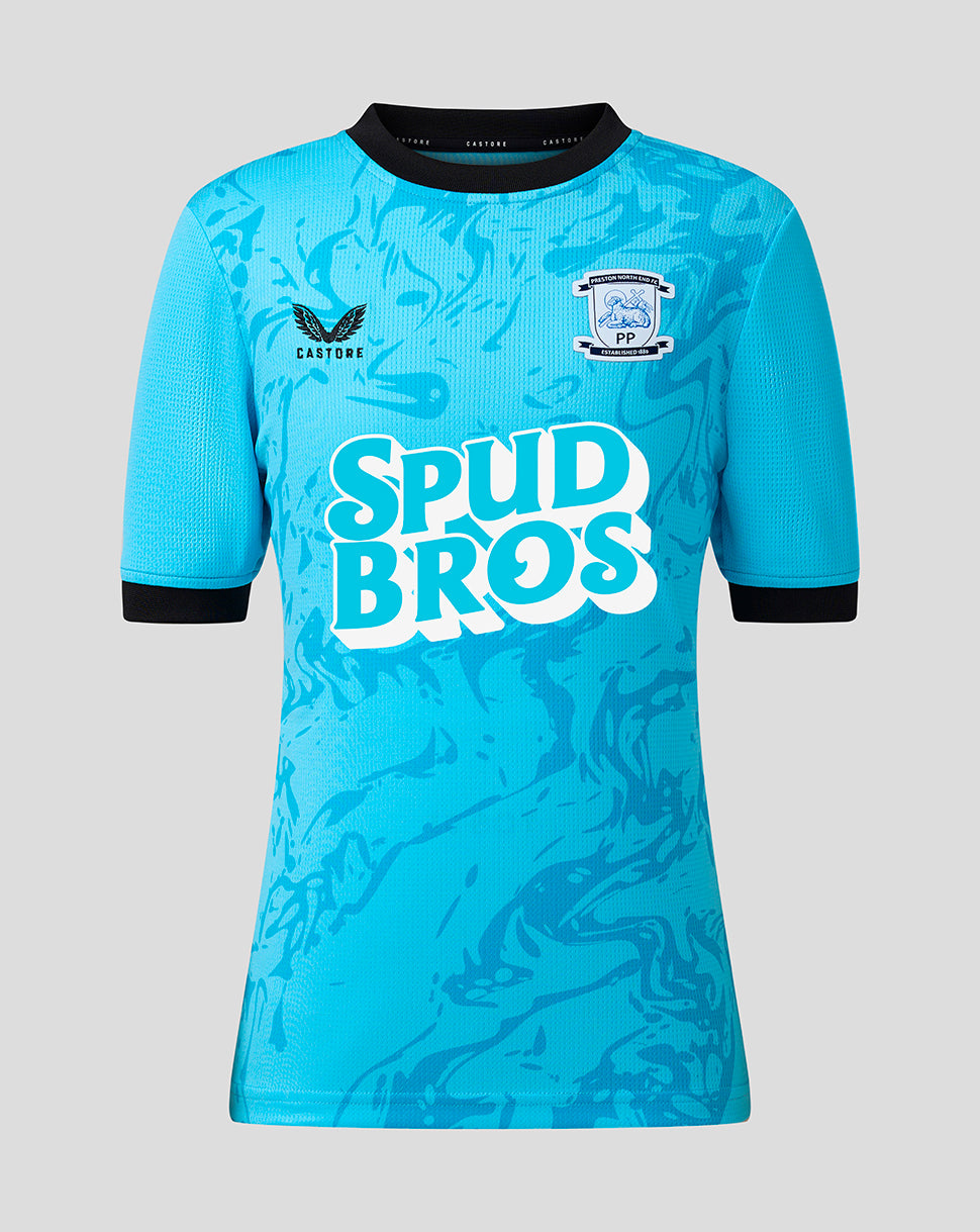 Preston North End Junior 2026/27 Auswärts-Torwarttrikot mit kurzen Ärmeln - Blau