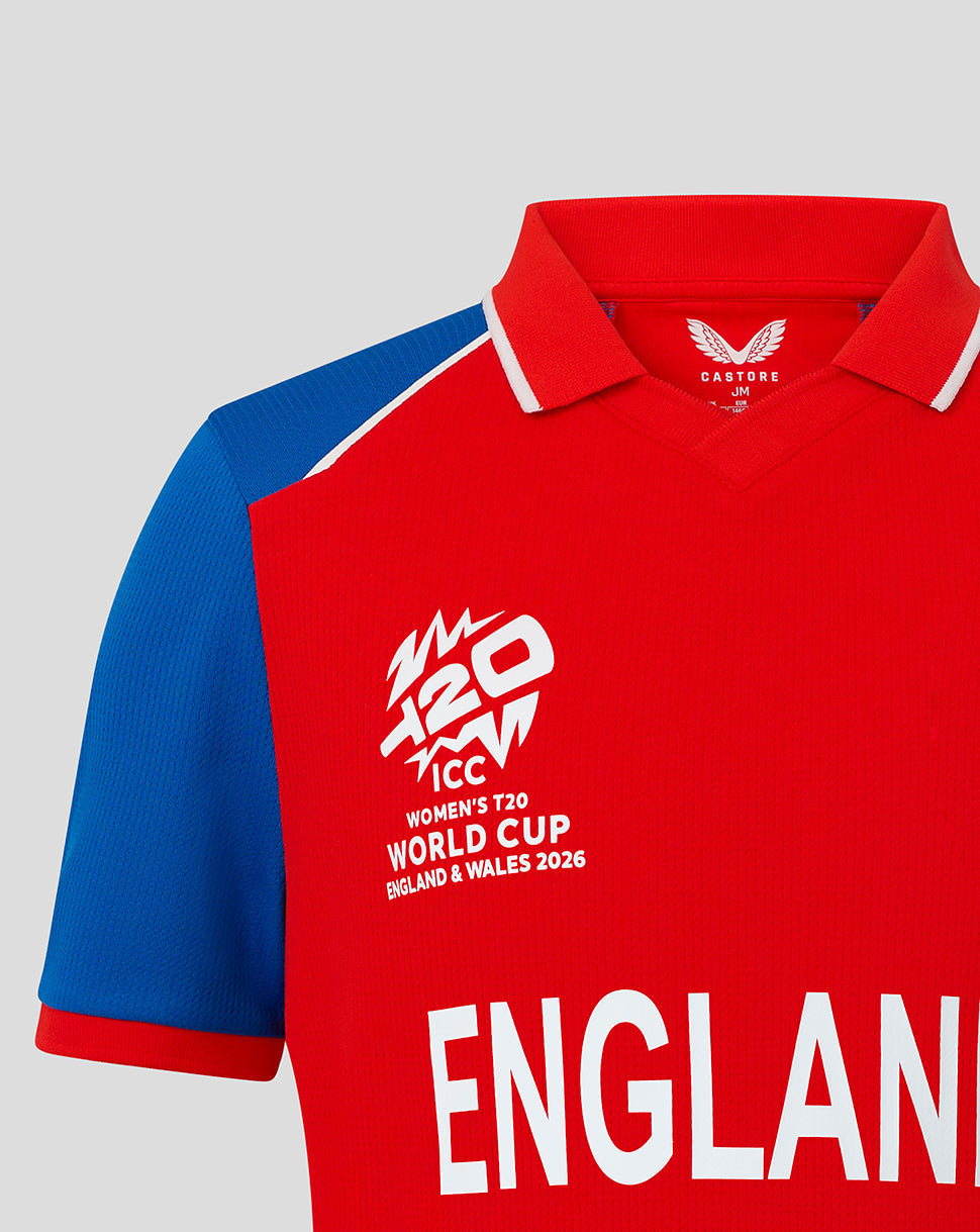 England Cricket Junior 26/27 T20 WWC Replica Short Sleeve Shirt