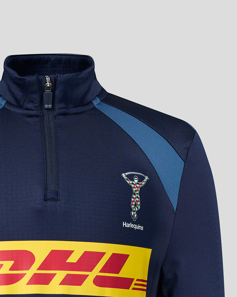 Harlequins Junior 2026/27 Training Quarter Zip Top - Navy