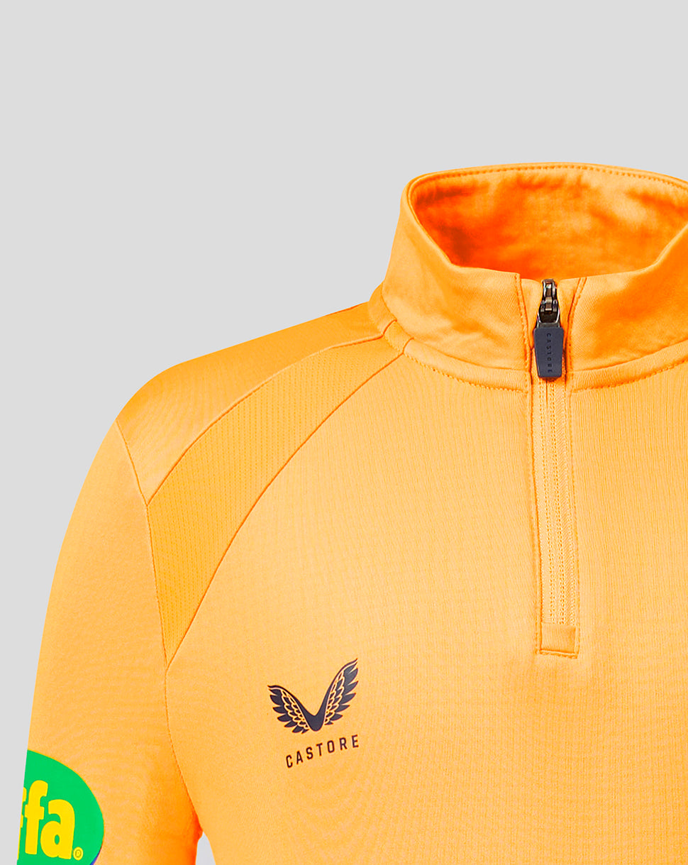 Leicester Tigers Junior 2026/27 Training Quarter Zip Top - Orange