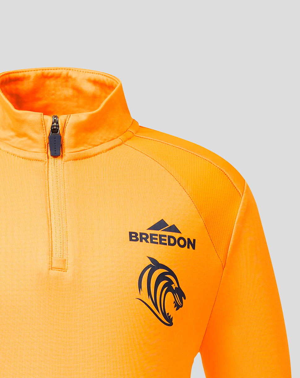 Leicester Tigers Junior 2026/27 Training Quarter Zip Top - Orange