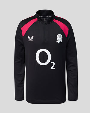 Black sports jacket with red accents, white logo, and 'O2' branding on a gray background