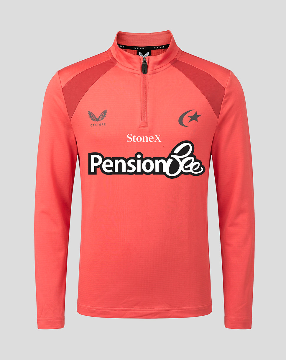 Saracens Junior 2026/27 Training 1/4-Zip-Oberteil – Rose - Rosé