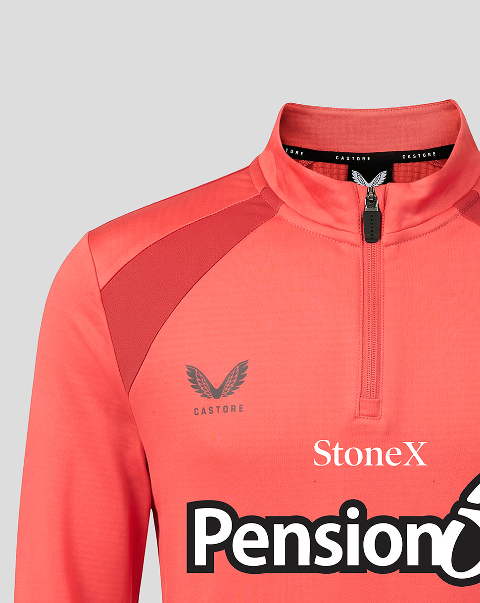 Saracens Junior 2026/27 Training 1/4-Zip-Oberteil – Rose - Rosé