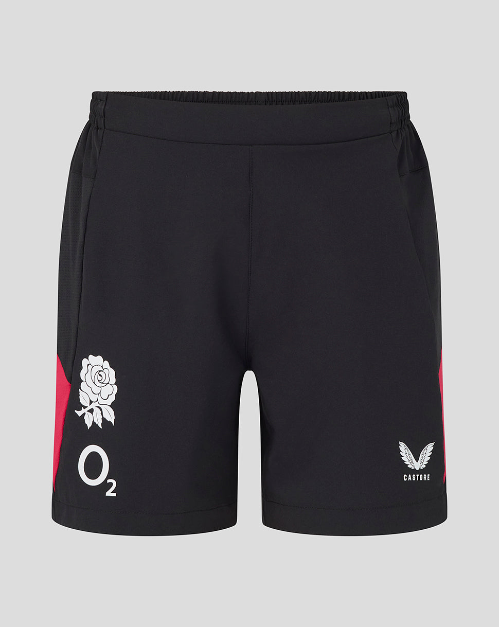 England Rugby Juniors 26/27 Training Shorts - Black - Black