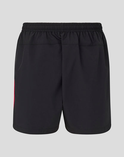 Black shorts on a light gray background