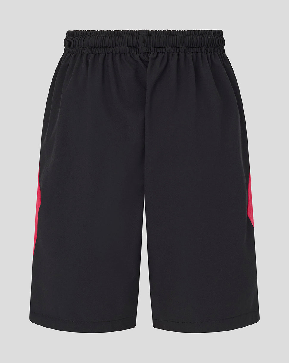 England Rugby Junior 26/27 Training Long Line Short – Zwart - Zwart