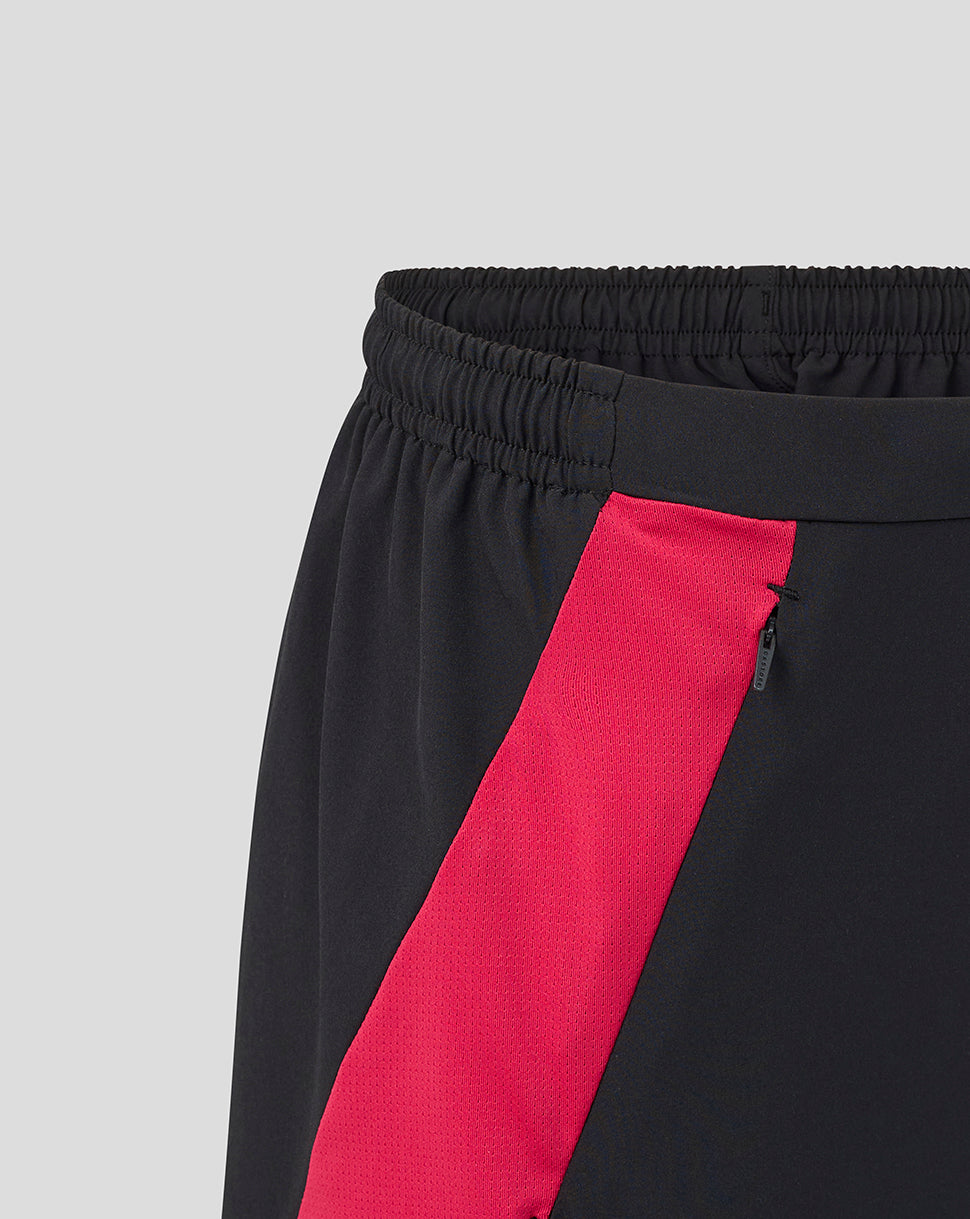 England Rugby Junior 26/27 Training Long Line Short – Zwart - Zwart
