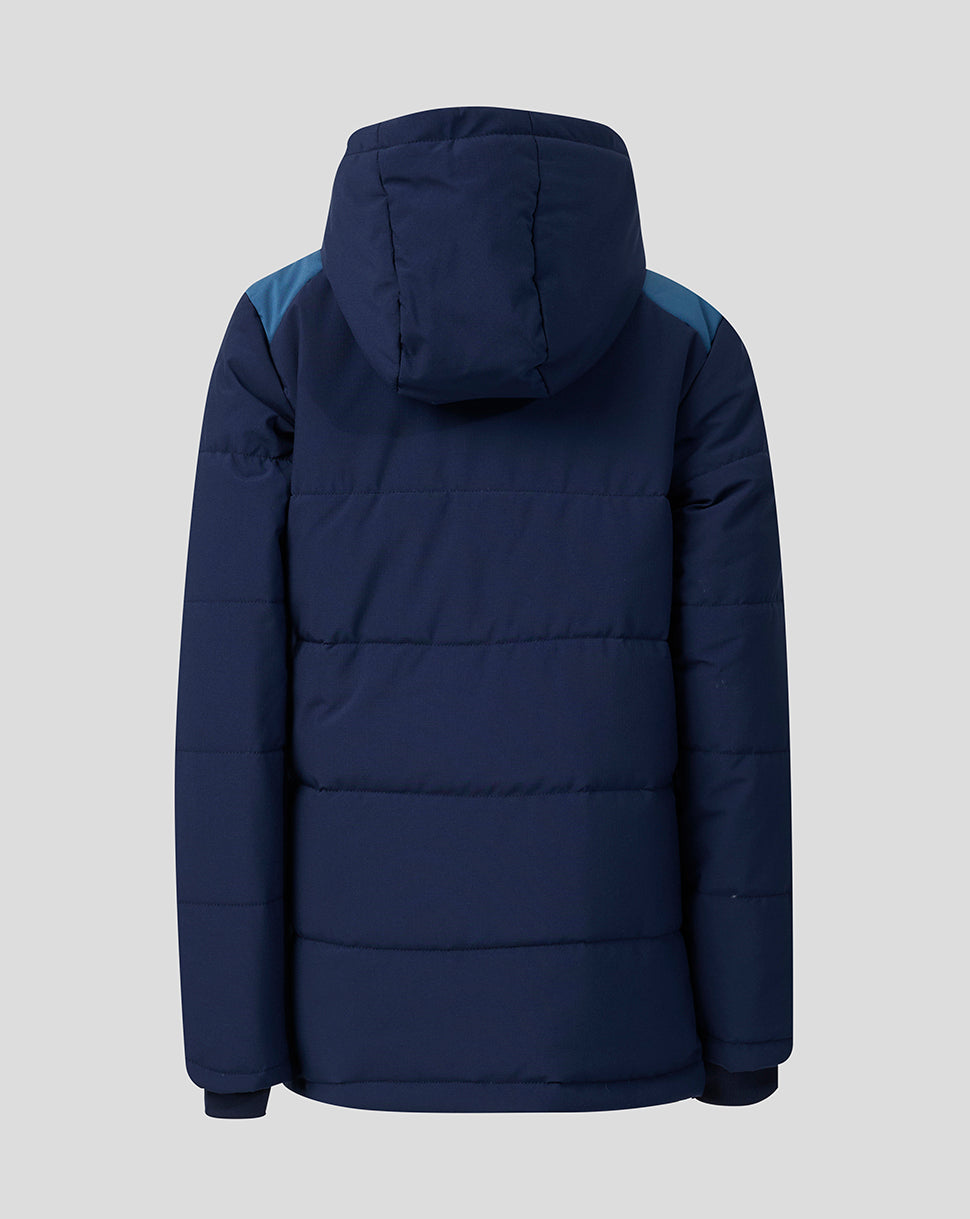Leicester Tigers Junior 2026/27 Training Steppjacke - Marineblau