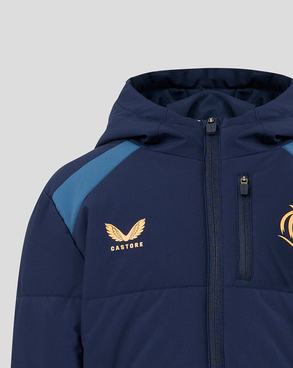 Leicester Tigers Junior 2026/27 Training Steppjacke - Marineblau