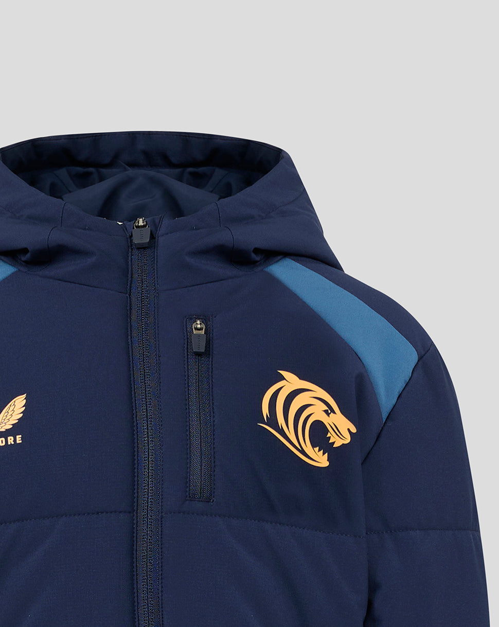 Leicester Tigers Junior 2026/27 Training Steppjacke - Marineblau