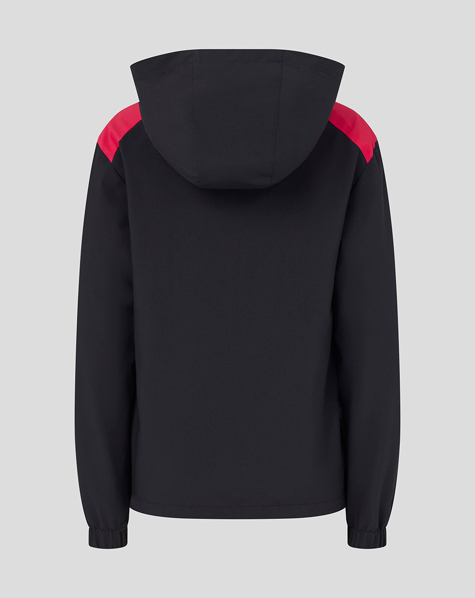 England Rugby Juniors 26/27 Training Packable Hood Shower Jacket - Black - Black