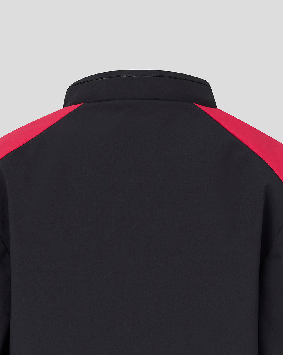 England Rugby Juniors 26/27 Training Packable Hood Shower Jacket - Black - Black