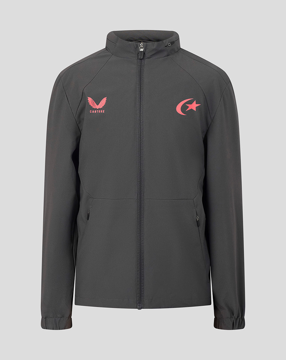 Saracens Junior 2026/27 Training Packable Hood Shower Jas – Grijs - Grijs