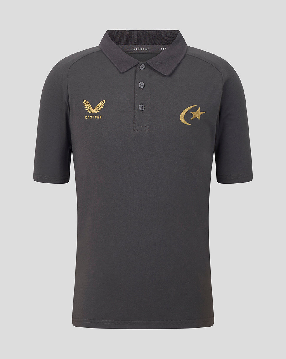Saracens Junior 2026/27 Travel Poloshirt – Grijs - Grijs