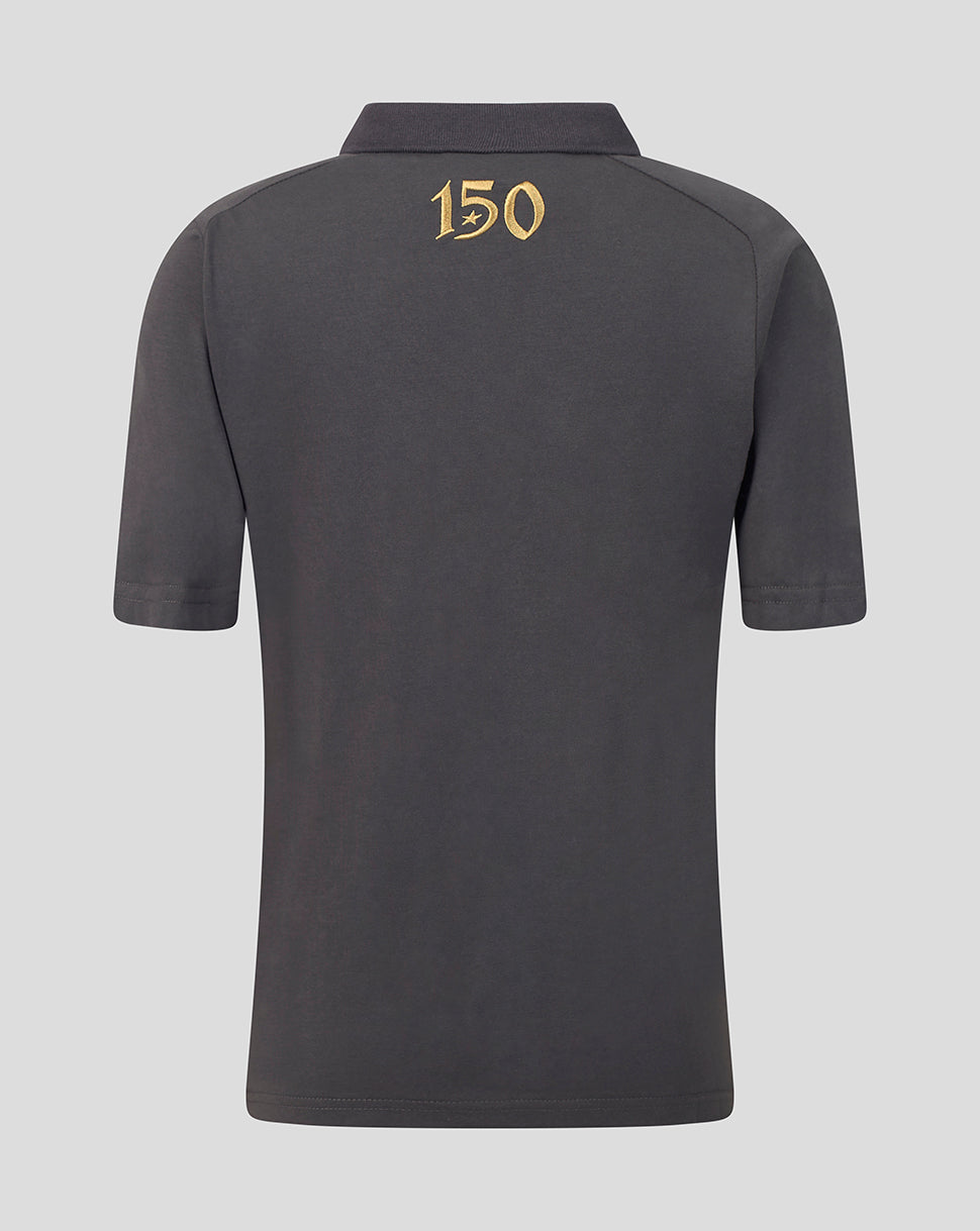 Saracens Junior 2026/27 Travel Poloshirt – Grijs - Grijs
