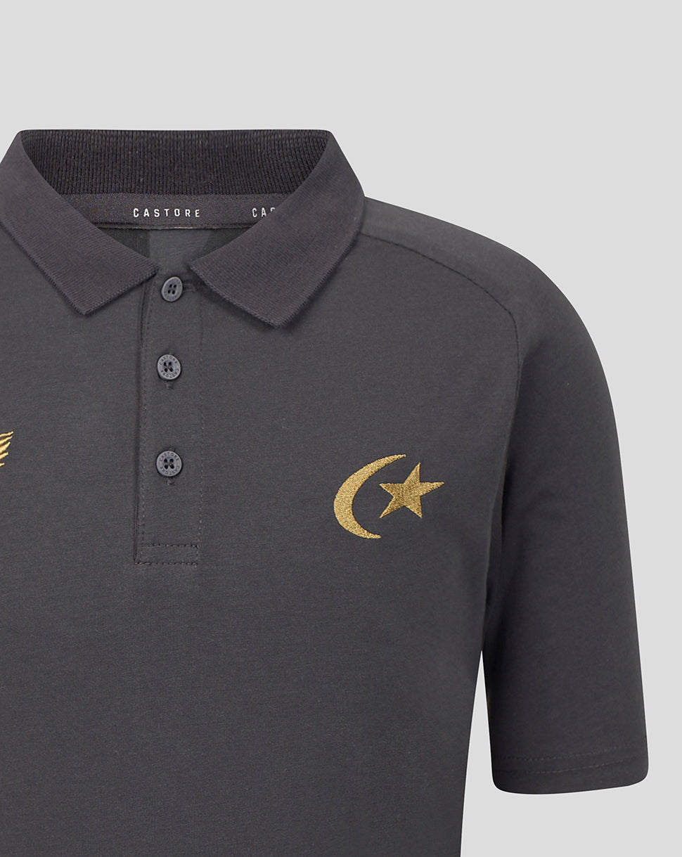 Saracens Junior 2026/27 Travel Poloshirt – Grijs - Grijs