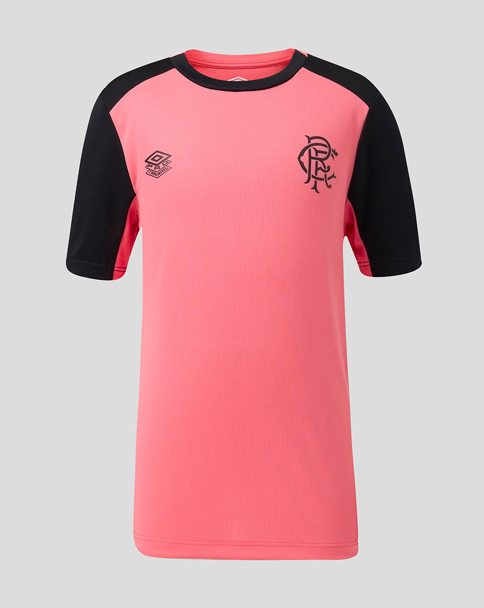 Rangers Junior 26/27 Pro Training Short Sleeve T-Shirt - Coral - Coral