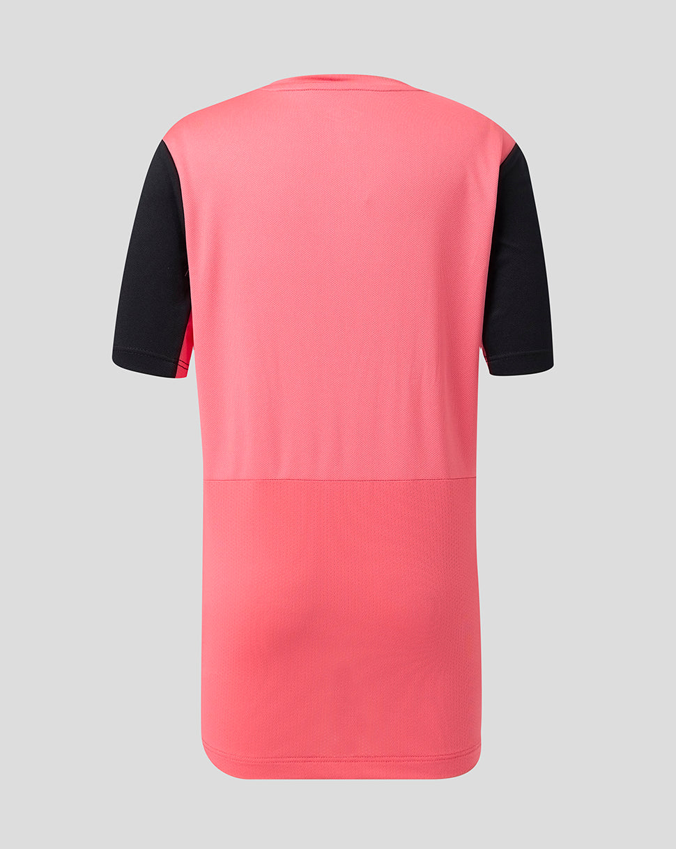 Rangers Junior 26/27 Pro Training Short Sleeve T-Shirt - Coral - Coral