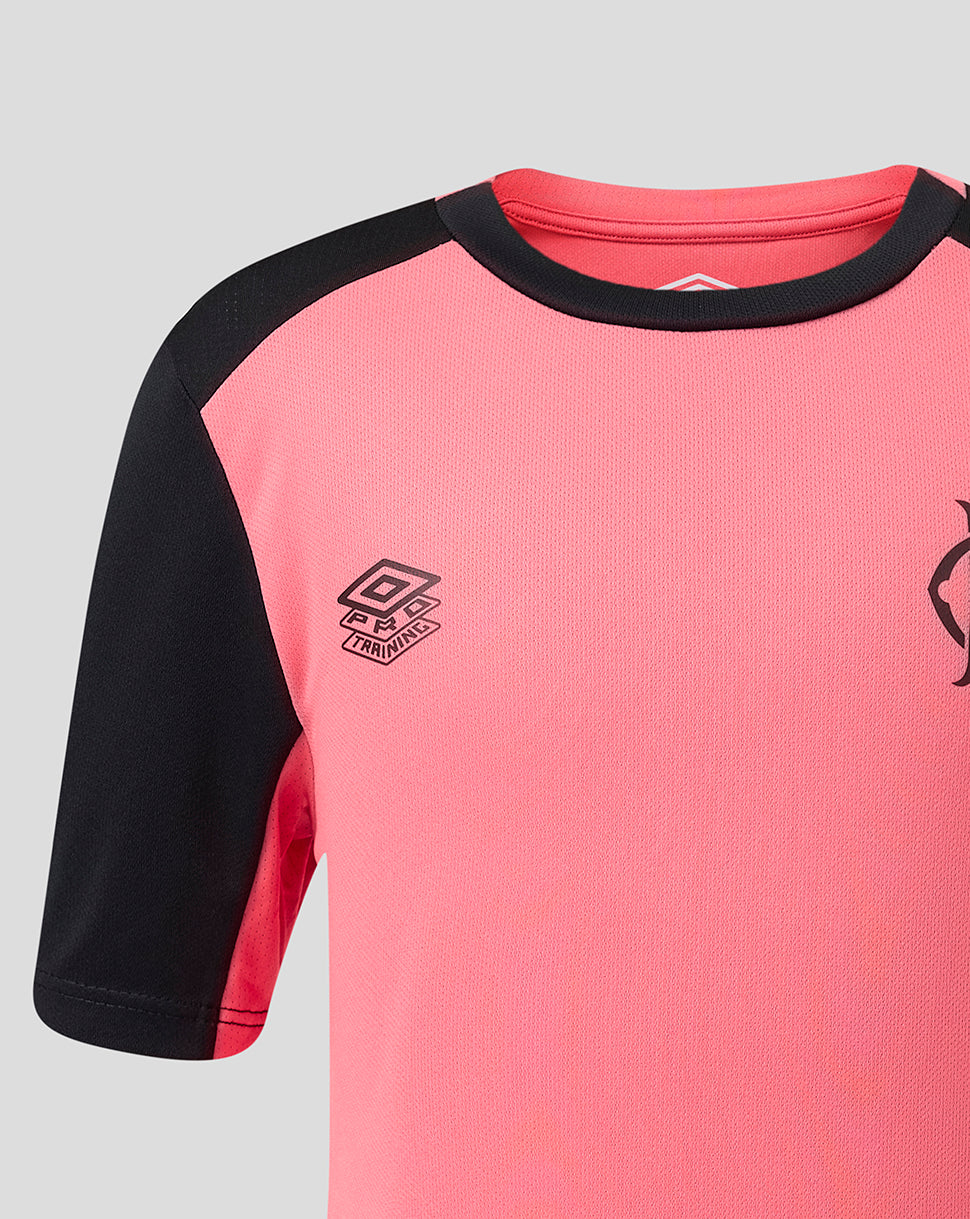 Rangers Junior 26/27 Pro Training Short Sleeve T-Shirt - Coral - Coral