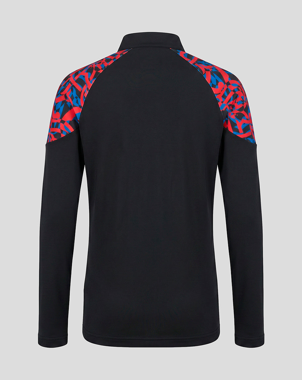 Rangers FC junior 2026/27 Third Matchday 1/4 zip top - Zwart