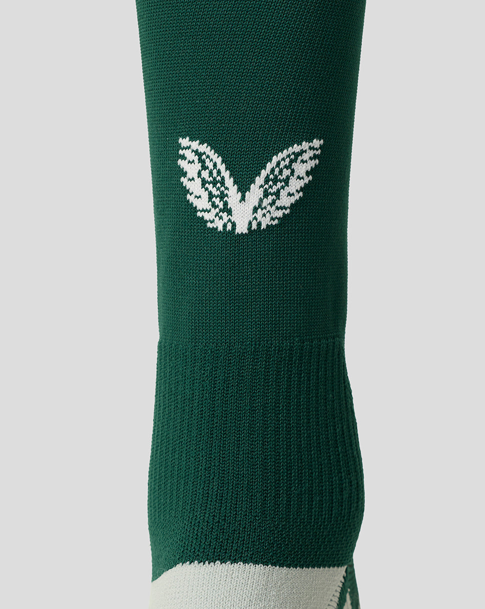 Leicester Tigers Junior 2026/27 Home Socks - Botanical Garden/White