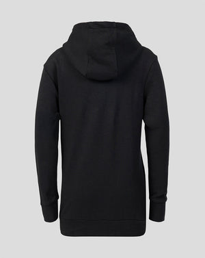 Black hoodie on a light gray background