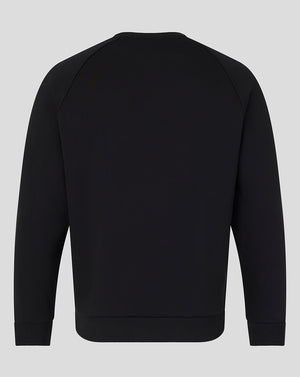Black sweatshirt on a light gray background