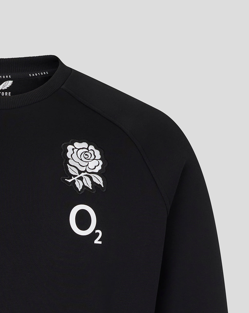 Sudadera England Rugby Hombre 26/27 Travel Adapt Polar – Negro - Negro