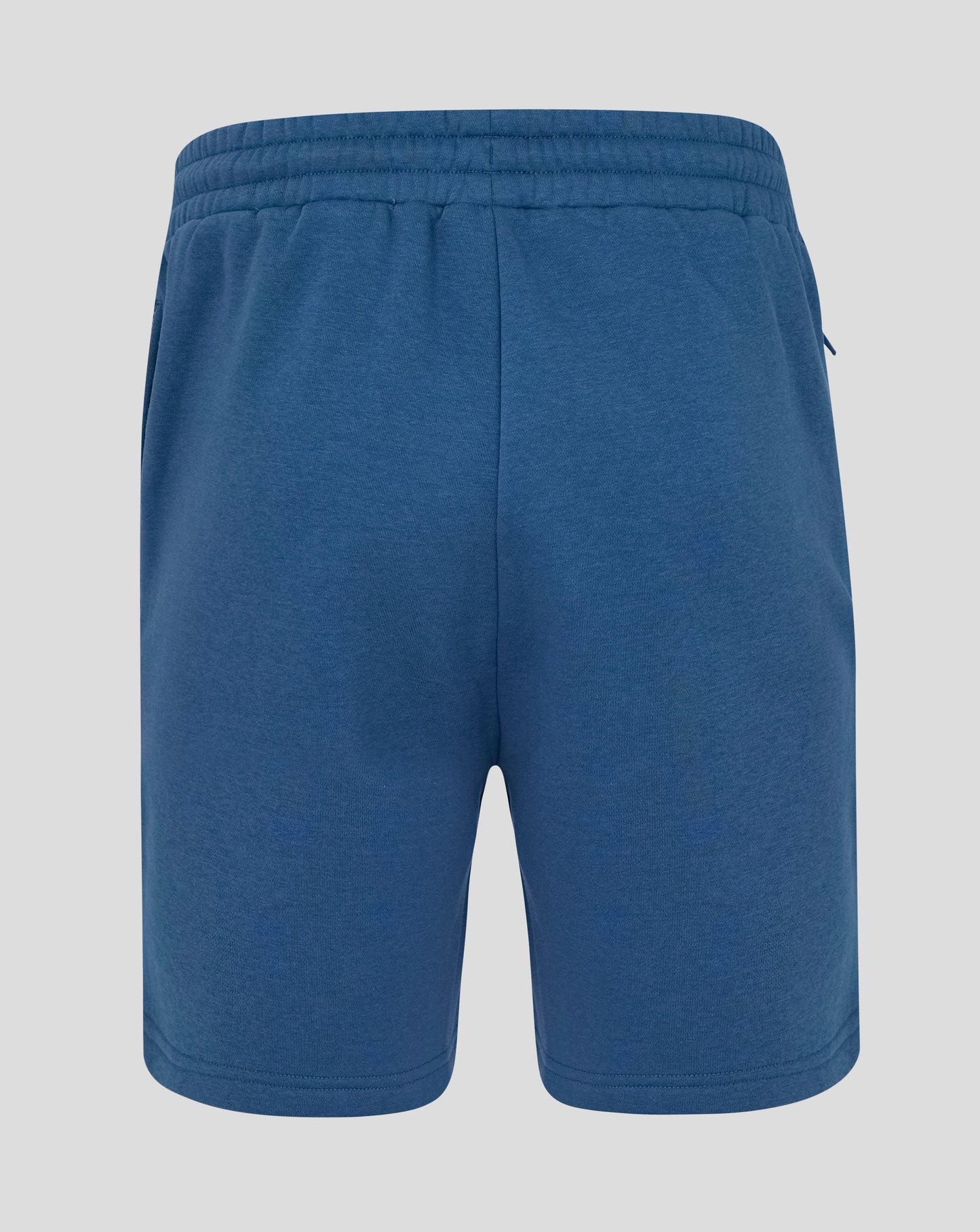 Blue shorts on a light gray background