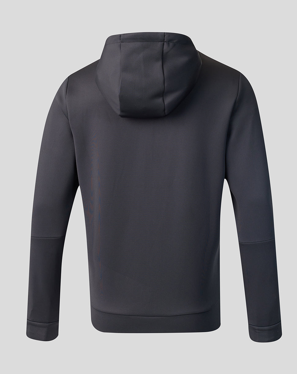 Sudadera con capucha England Rugby Hombre 26/27 Travel Flex Zip Up – Negro - Negro